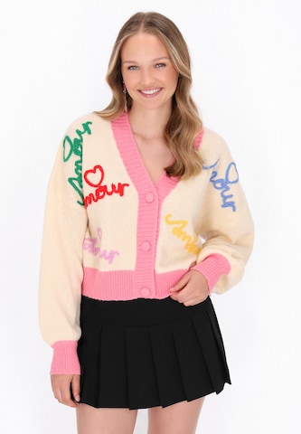 Cardigan 'Young Fashion' MYMO en blanc : devant
