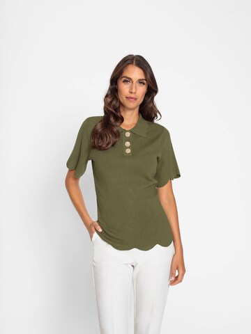 heine Shirt in Groen: voorkant