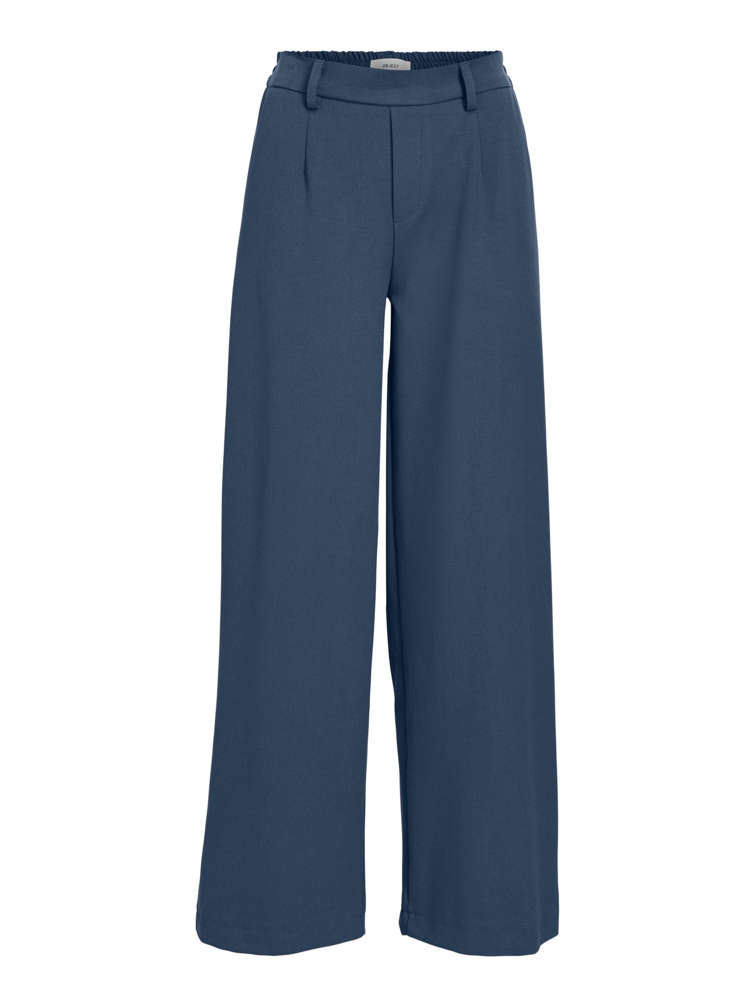 OBJECT Wide leg Pants 'Lisa' in Blue: front