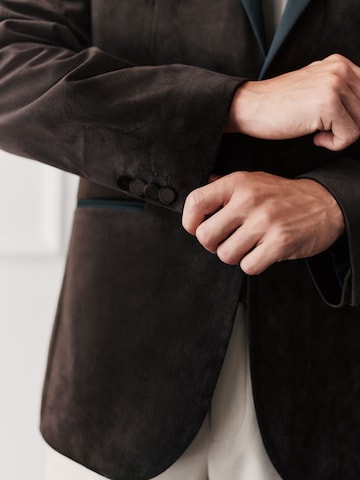 Coupe regular Veste de costume Next en marron