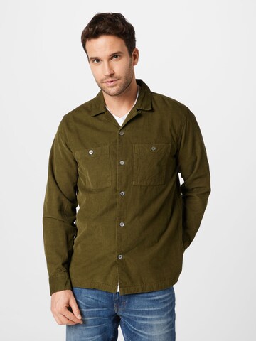 WOOD WOOD Regular fit Button Up Shirt 'Dylan' in Green: front