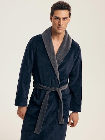 Henderson Bathrobe short 'Nocturn' in Blue