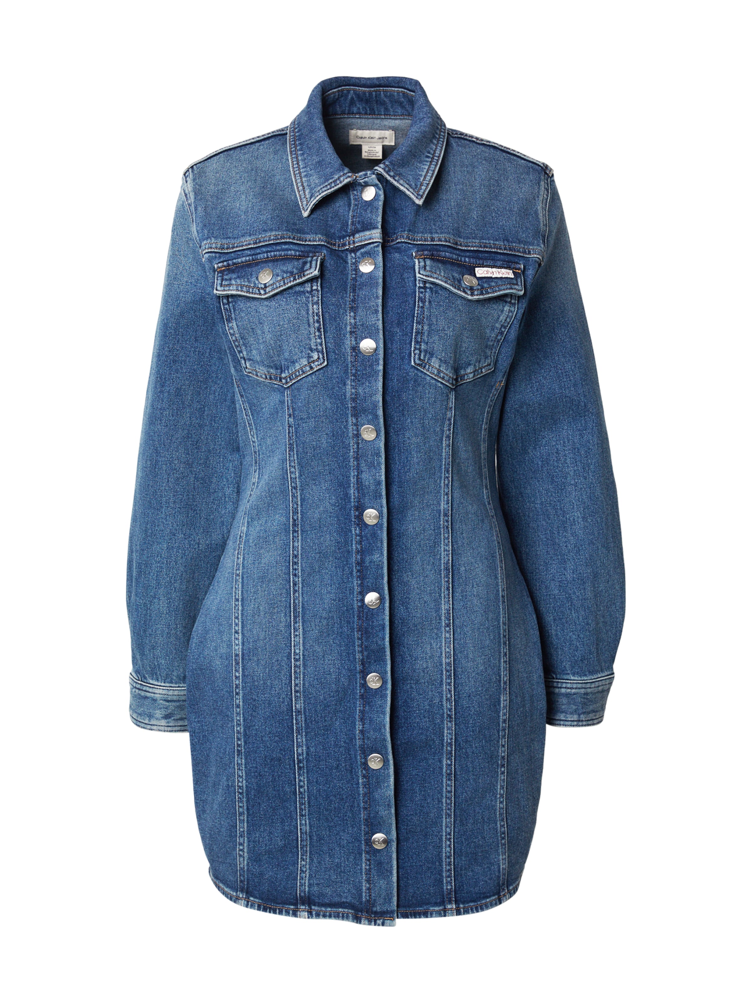 Calvin Klein Jeans Kleit, värv sinine: eest vaates