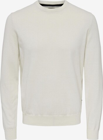 Only & Sons Sweater 'REX' in White: front