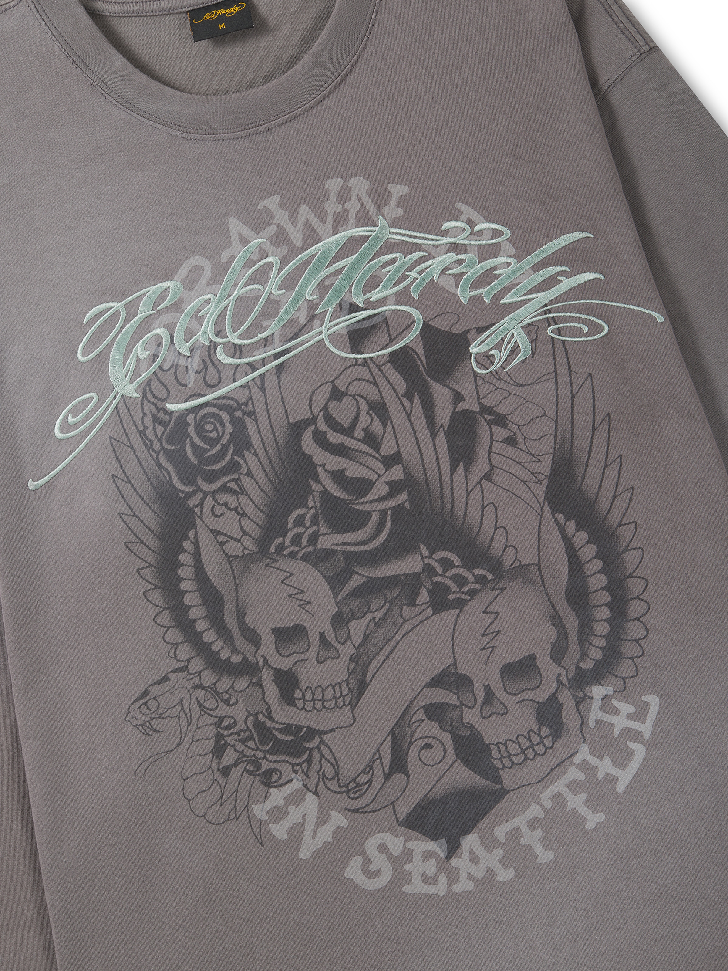 pilka Ed Hardy Marškinėliai
