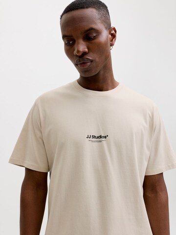 JACK & JONES T-Shirt 'JJESOHO' in Beige