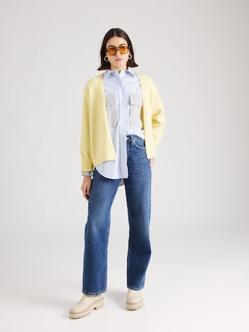 BOSS Knit Cardigan 'Falescana' in Yellow