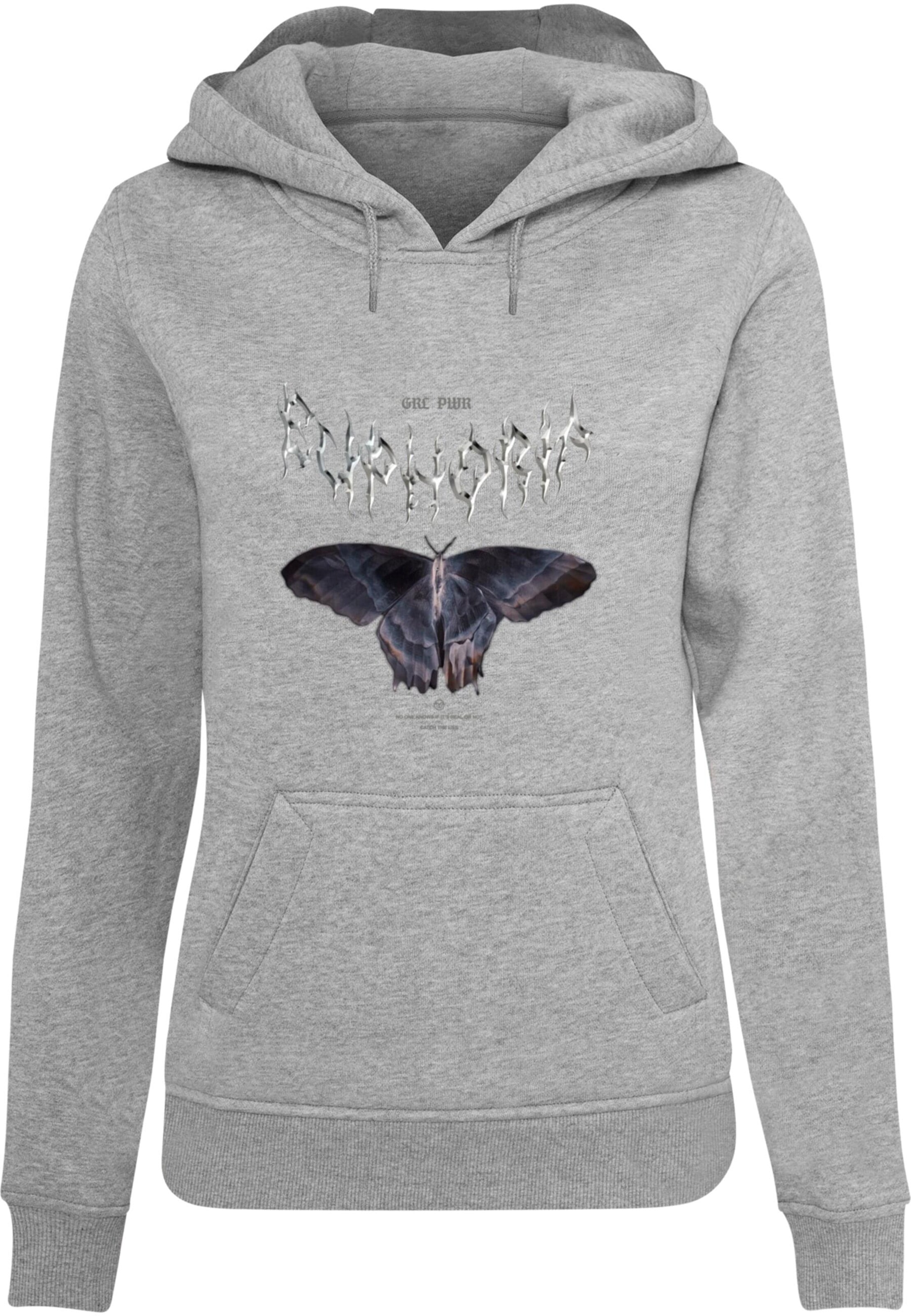Mister Tee Sweatshirt 'Euphoria' in Grijs: voorkant