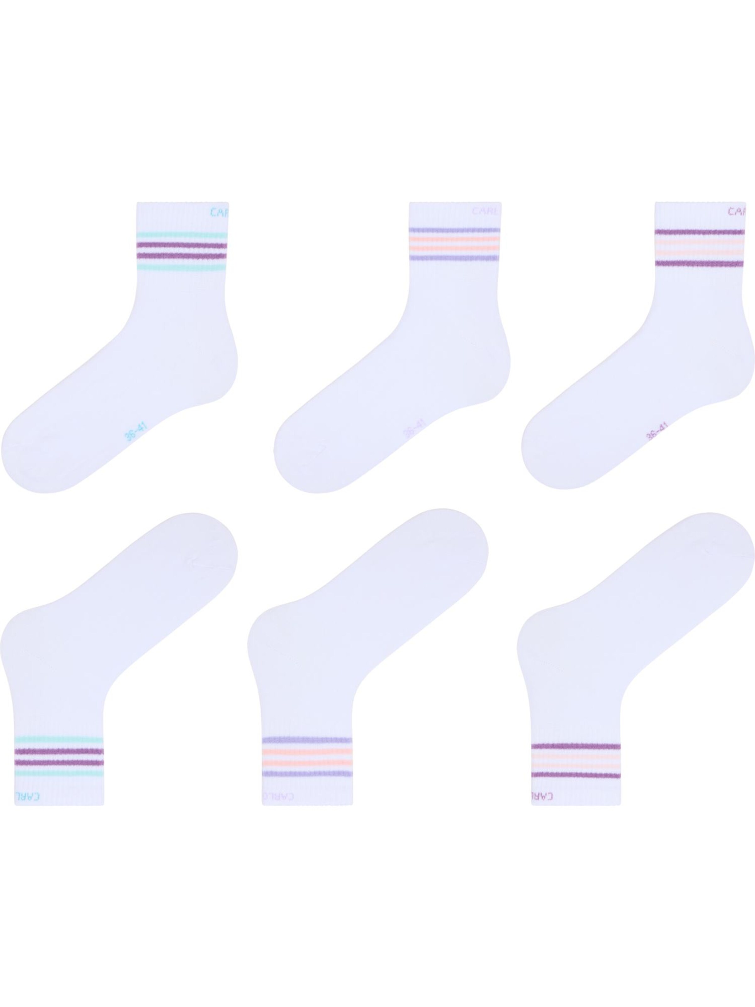 Chaussettes 'Ellmenreich' Carlo Colucci en blanc