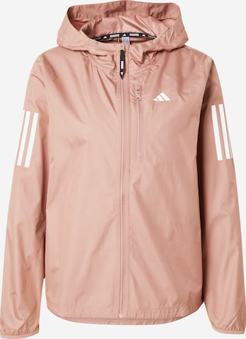 Veste de sport 'Own The Run' ADIDAS PERFORMANCE en rose : devant