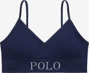 Polo Ralph Lauren Bra ' Ribbed Seamless ' in Blue: front