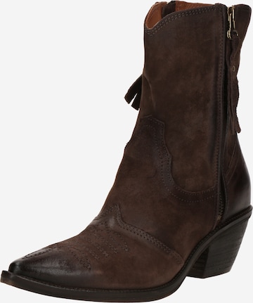 A.S.98 Каубойски ботуши в кафяво: отпред