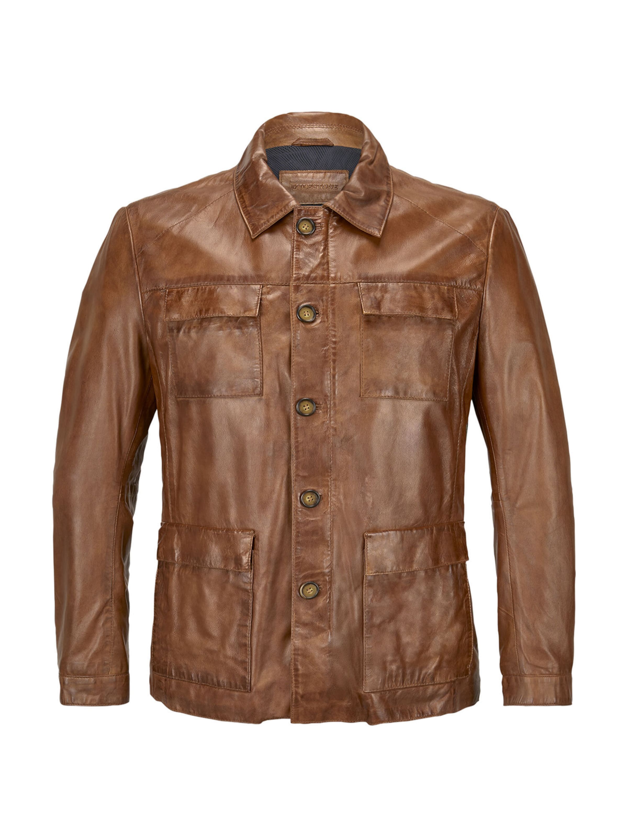 Veste mi-saison 'MSArturo' MILESTONE en marron : devant