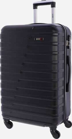 Coronel Tapioca - Carrito 'Coronel Tapioca Maleta Mediana 23 kg | Maleta de Viaje Rígida con 4 Ruedas Dobles 360º, Candado numérico y Asa Telescópica | Equipaje Resistente al Agua para Viajes en Avión' en negro: frente