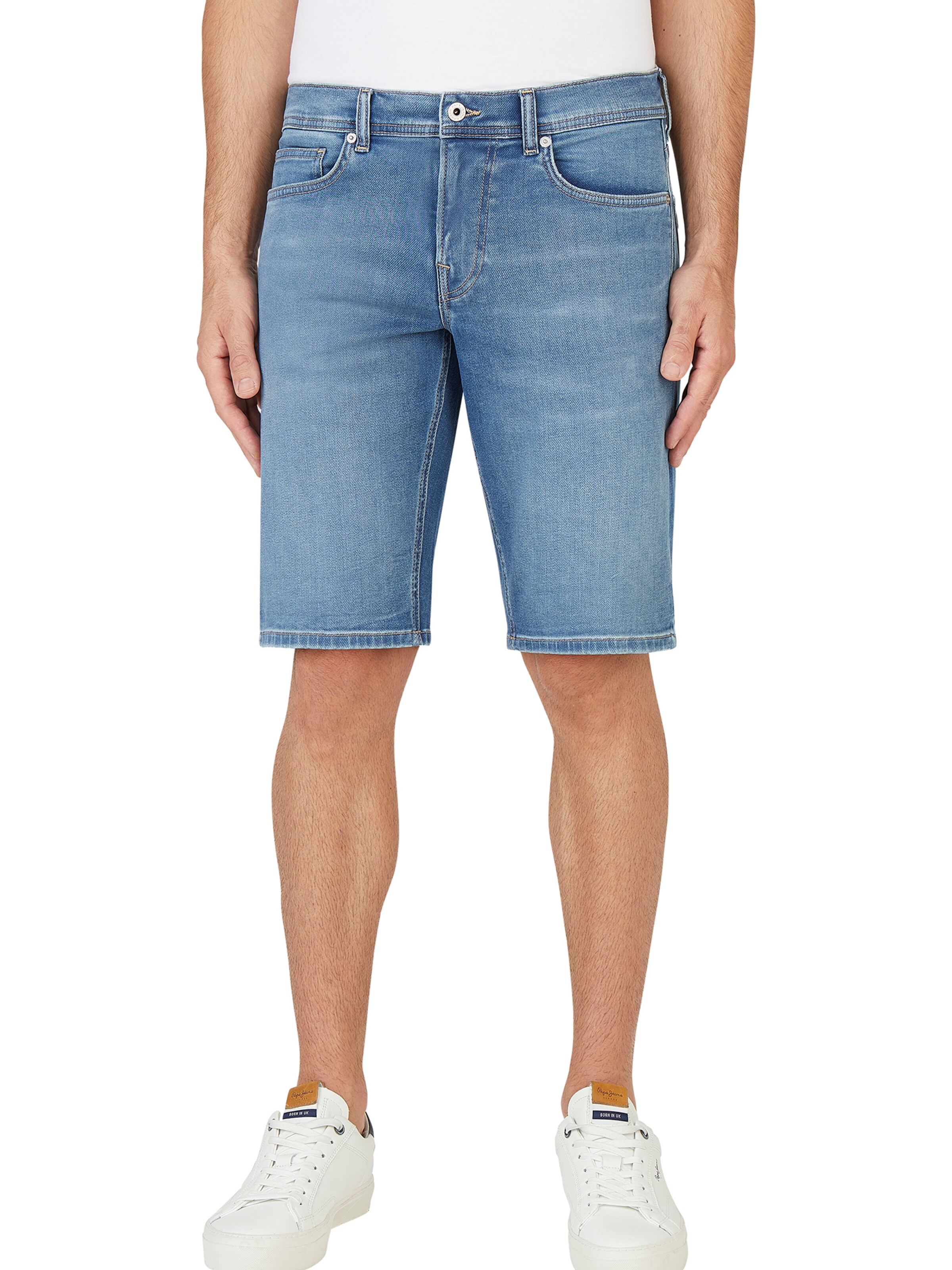 Pepe Jeans Liibuv Teksapüksid 'Gymdigo', värv sinine: eest vaates