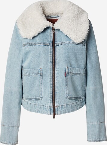 LEVI'S ® Between-Season Jacket 'Retro Sherpa Trucker' in Blue: front