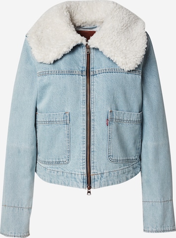 LEVI'S ® Between-season jacket 'Retro Sherpa Trucker' in Blue: front