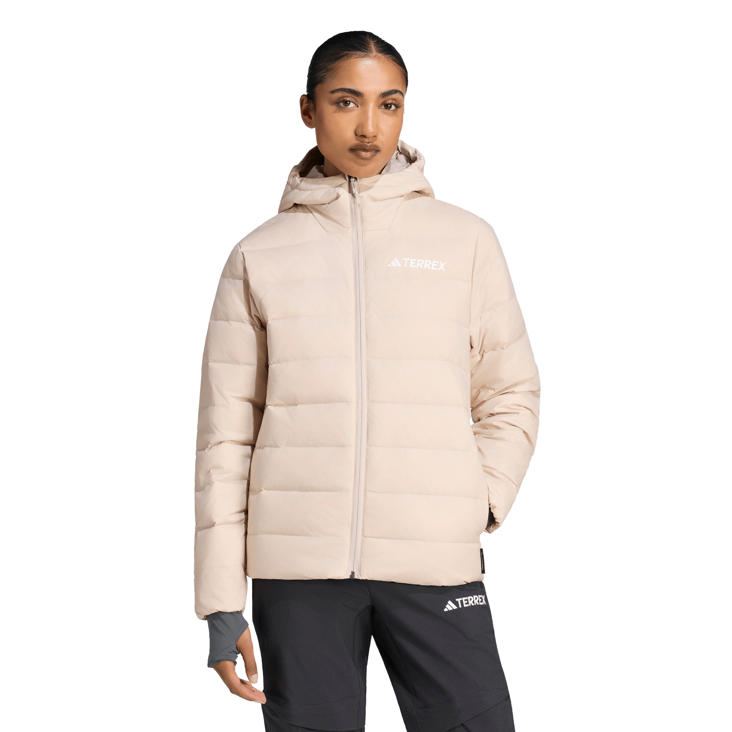 Giacca per outdoor 'ESS' di ADIDAS TERREX in marrone: frontale