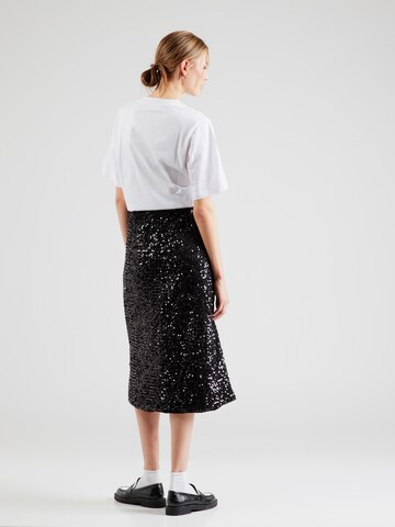 Jupe 'PCSERENA' PIECES en noir