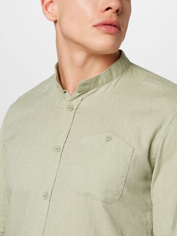 TOM TAILOR DENIM Regular fit Button Up Shirt in Green