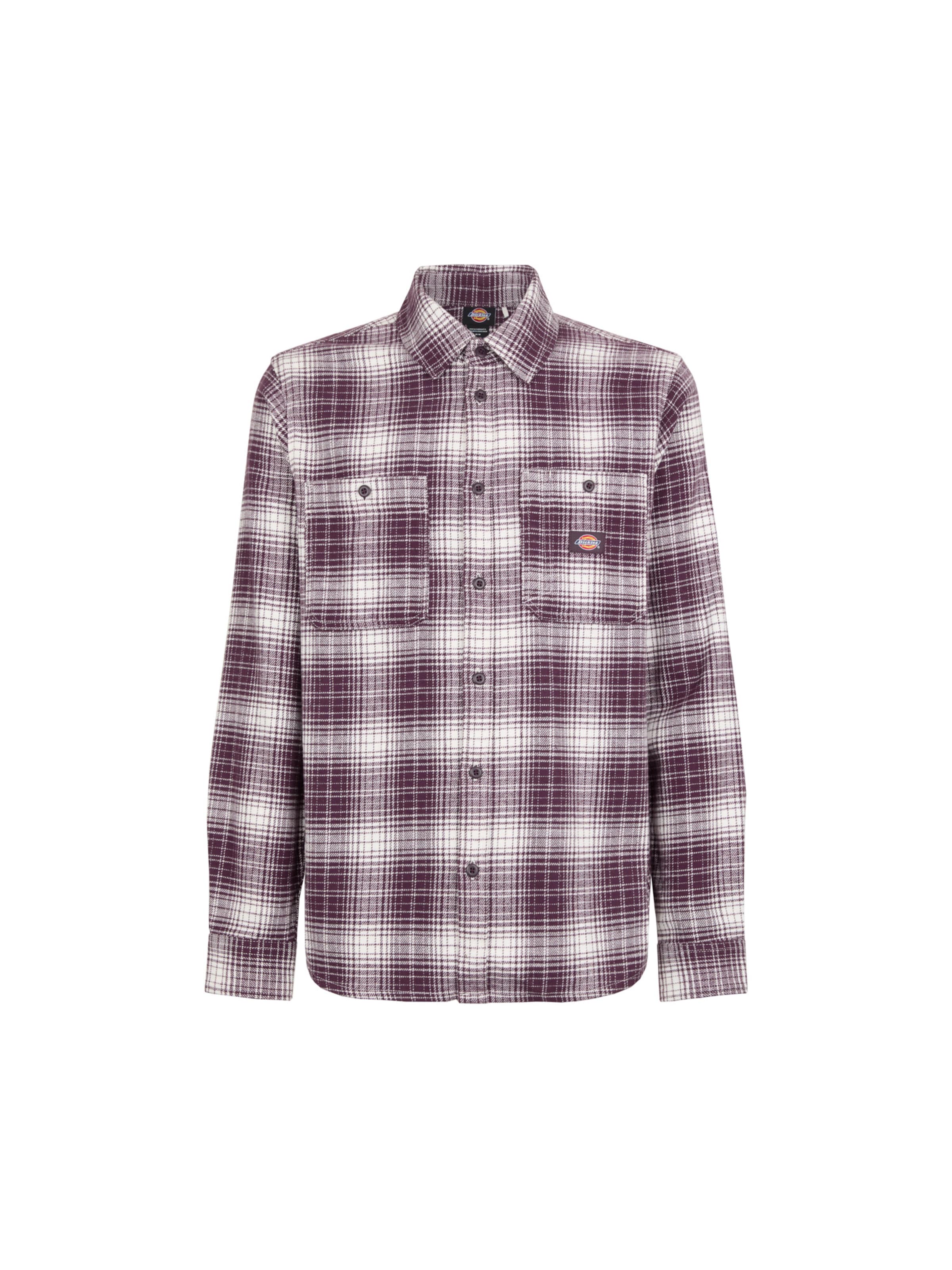 DICKIES Klasický střih Košile 'EVANSVILLE' – fialová: přední strana