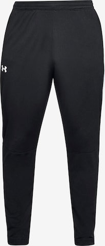 UNDER ARMOUR Tapered Sportbroek in Zwart: voorkant