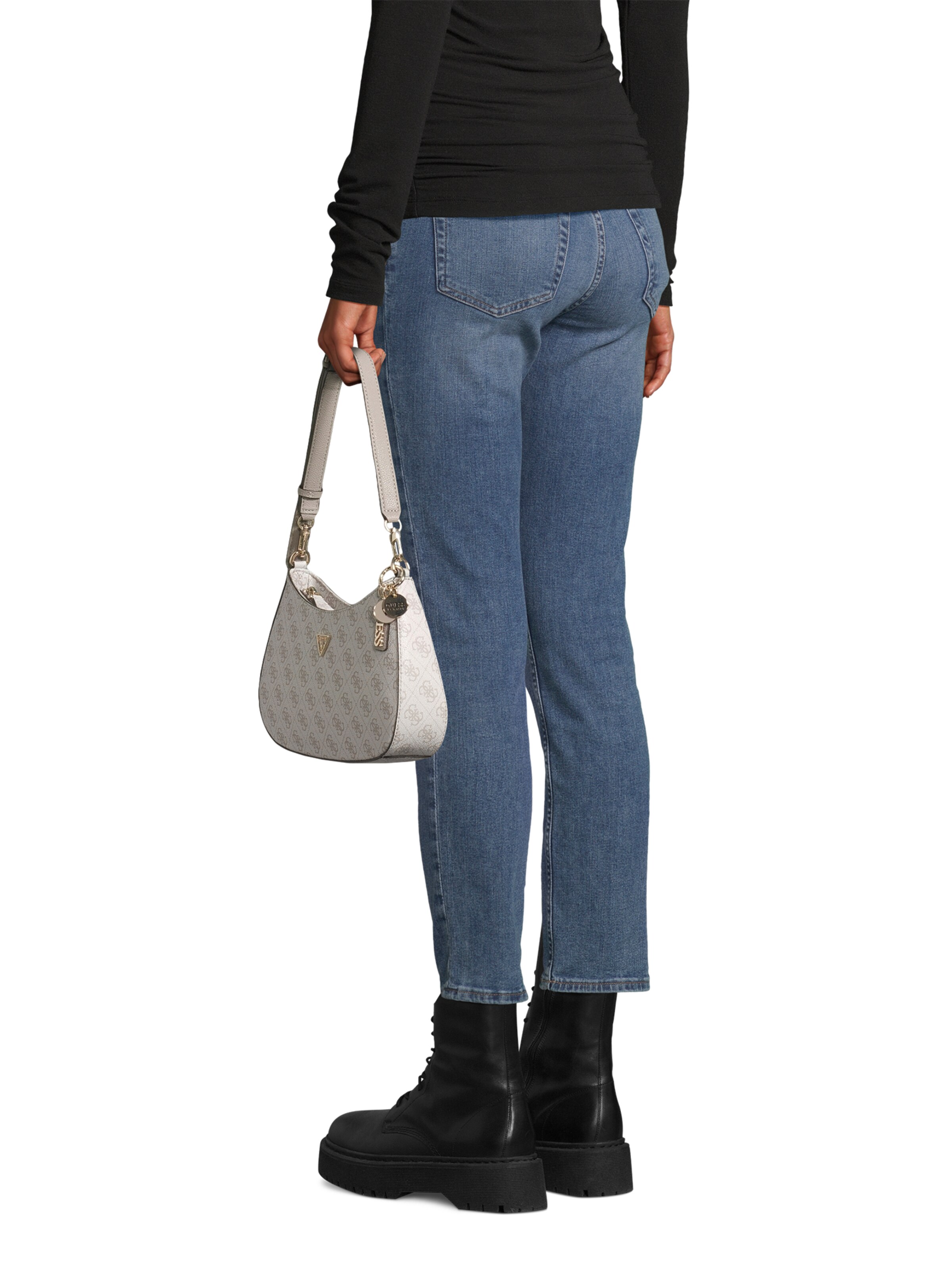 GUESS Τσάντα ώμου 'Noelle II' σε μπεζ: μπροστά