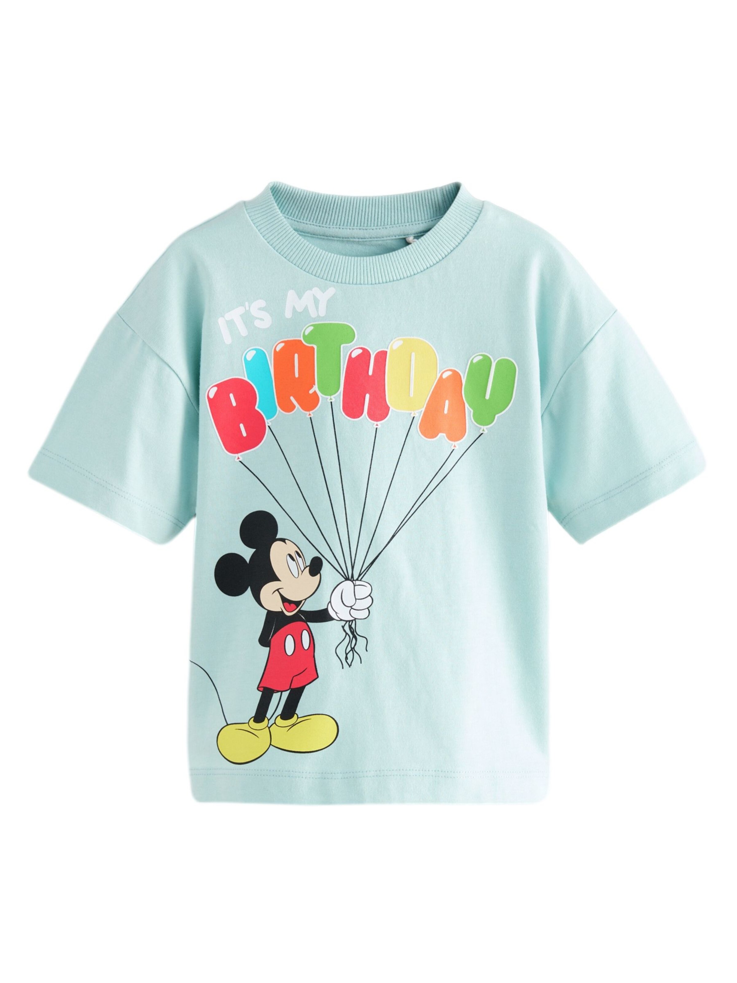 Next T-shirt i blå: framsida