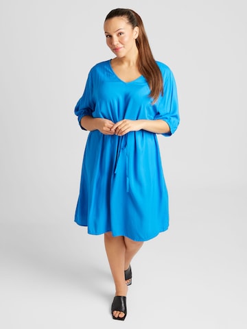 ONLY Carmakoma Kleid 'ERINNA' in Blau