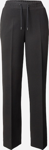 Pantalon à plis monari en noir : devant