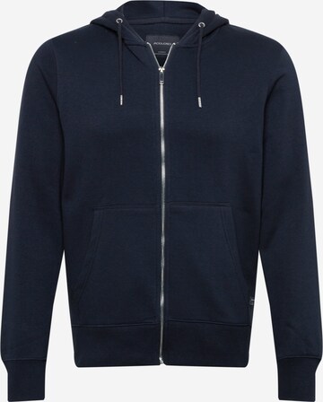 JACK & JONES - Sudadera con cremallera en azul: frente