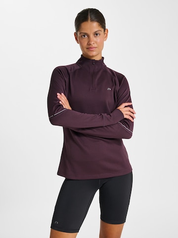 Newline Sportief sweatshirt 'Power' in Lila: voorkant