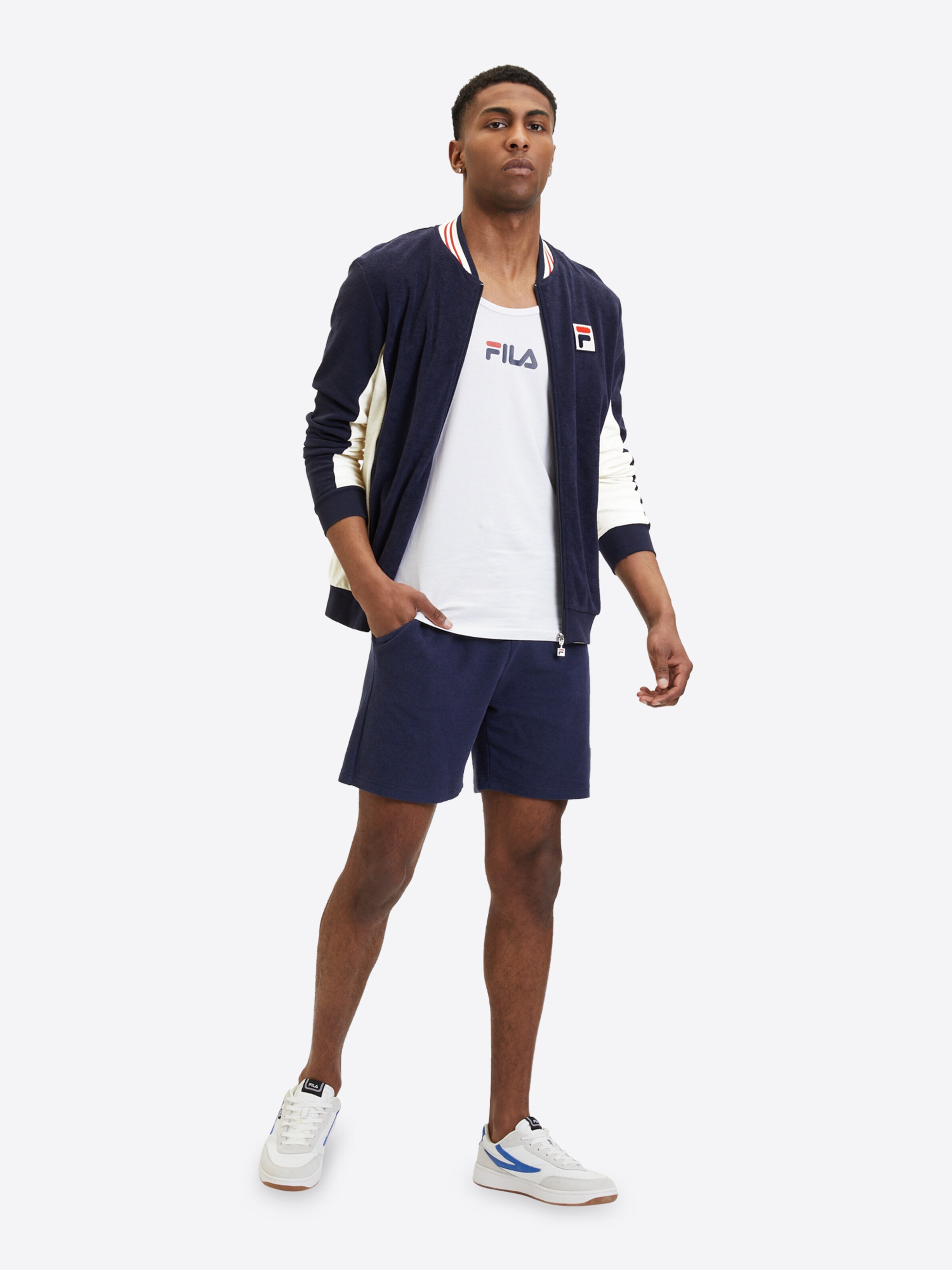 Veste de survetement SETTANTA FILA en Bleu Marine ABOUT YOU