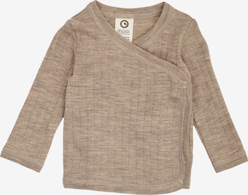 Cardigan Müsli by GREEN COTTON en marron : devant