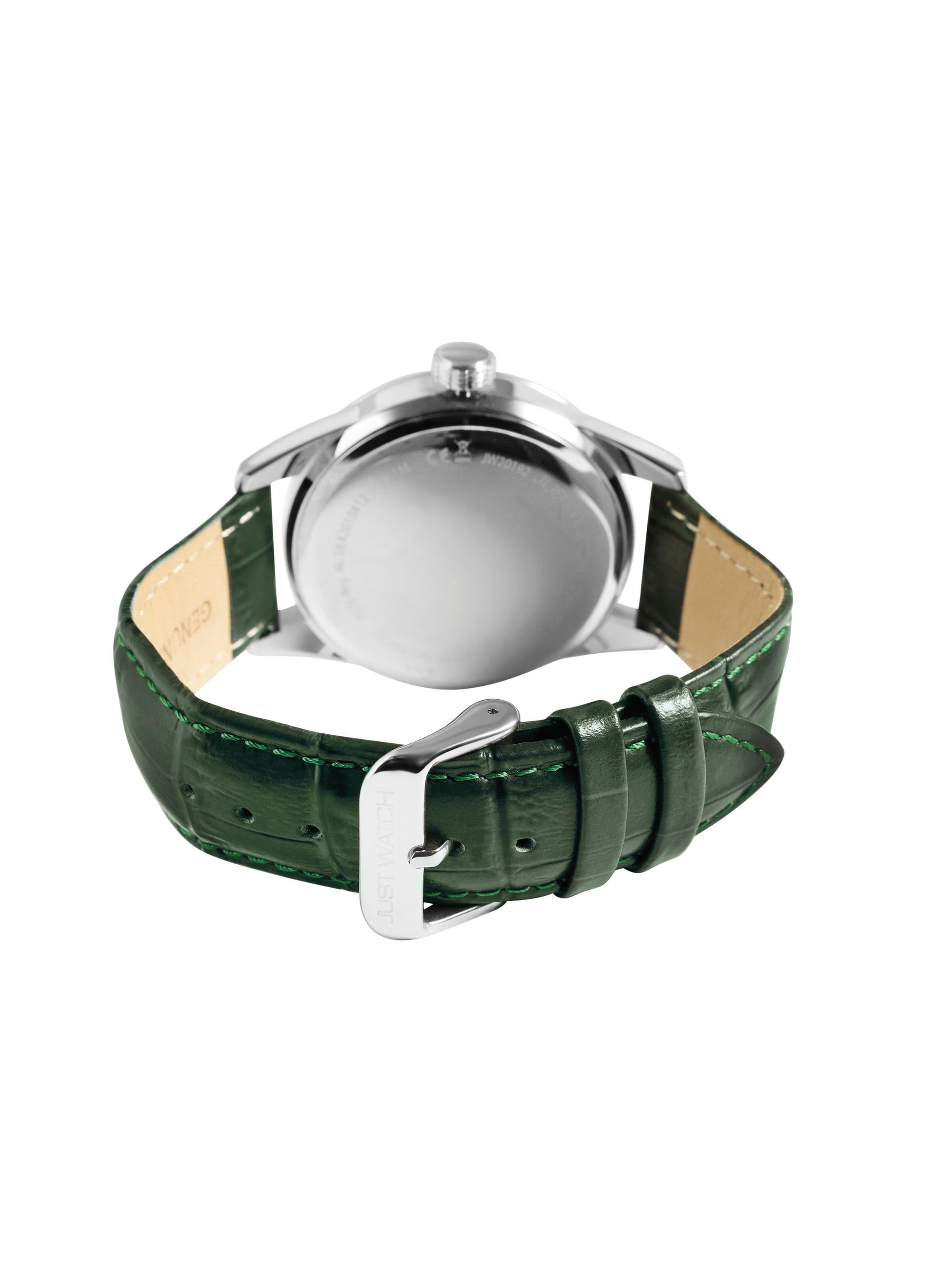 Just Watch Analog Watch 'Datumsanzeige' in Green