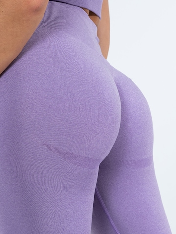 Smilodox Skinny Workout Pants 'Amaze Pro' in Purple