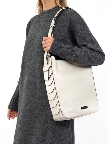 Clio Crossbody bag 'PANDION GRAINED' in White