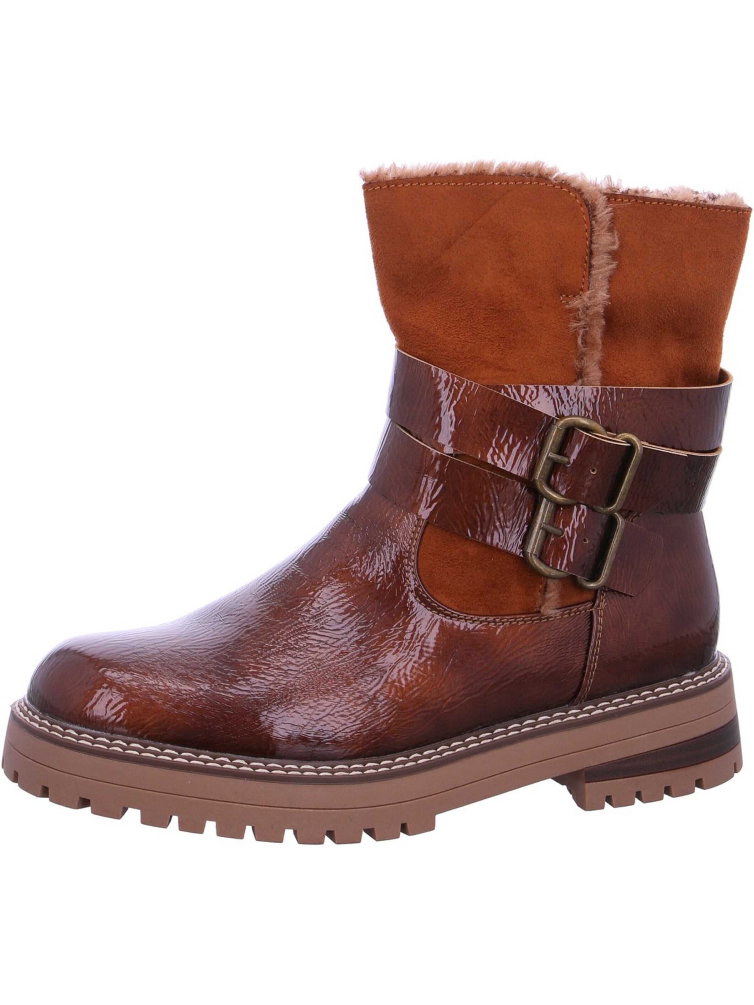 Laufsteg München Lace-Up Boots in Brown: front