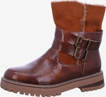Laufsteg München Schnürstiefel in Braun: Vorderseite