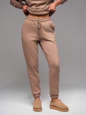 Tapered Pantaloni di Ombre in marrone
