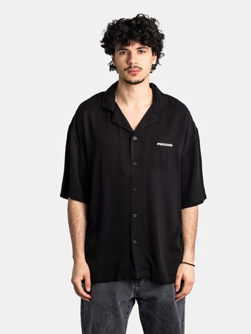 Pegador Regular Fit Hemd in Schwarz: Vorderseite