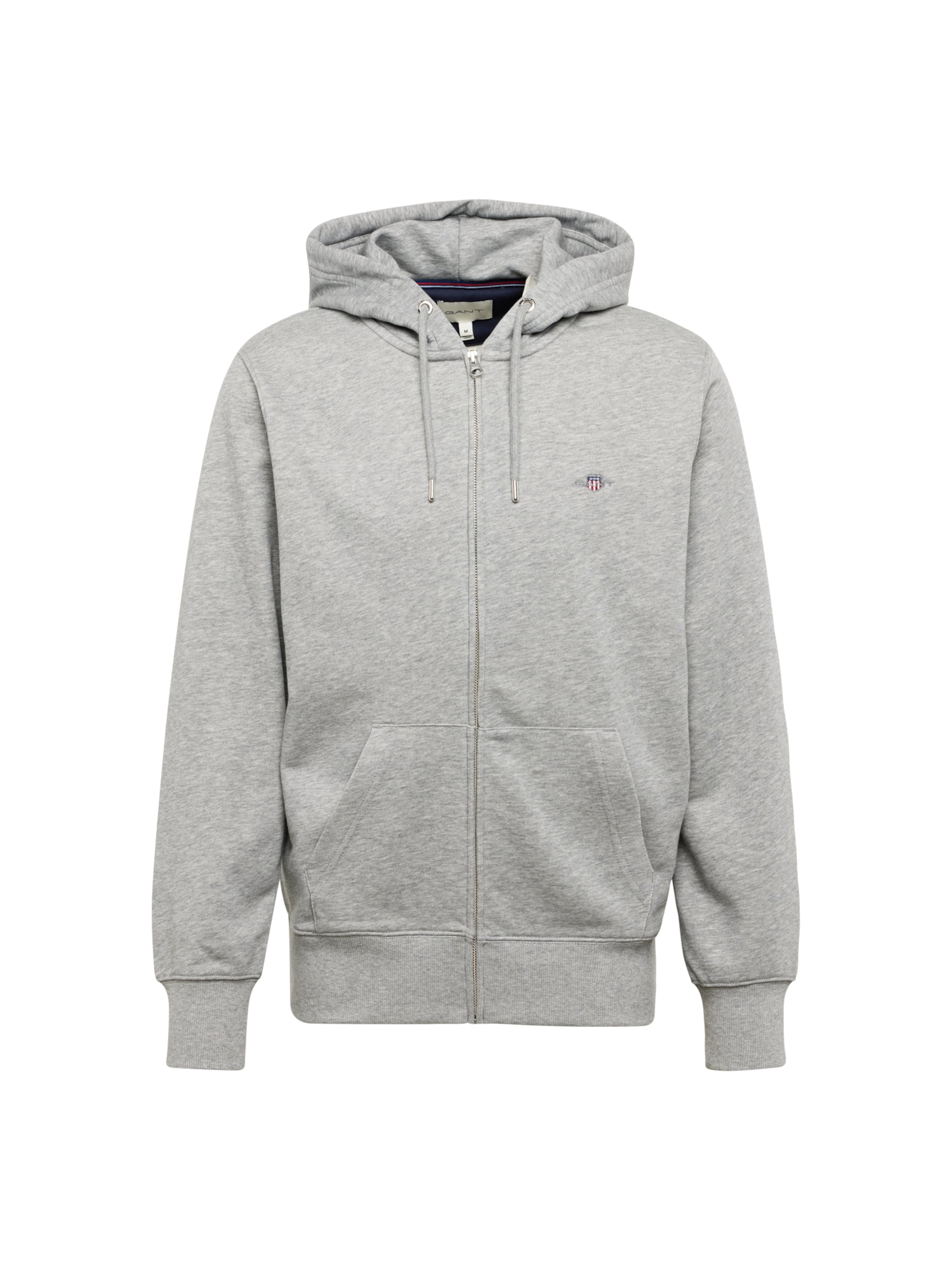 GANT Суичъри с качулка в сиво: отпред