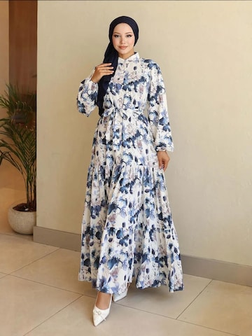 Bigdart - Vestido em azul: frente