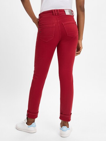 MAC Slimfit Hose in Rot
