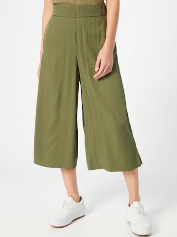 VILA Wide Leg Hose 'Vero' in Grün: predná strana