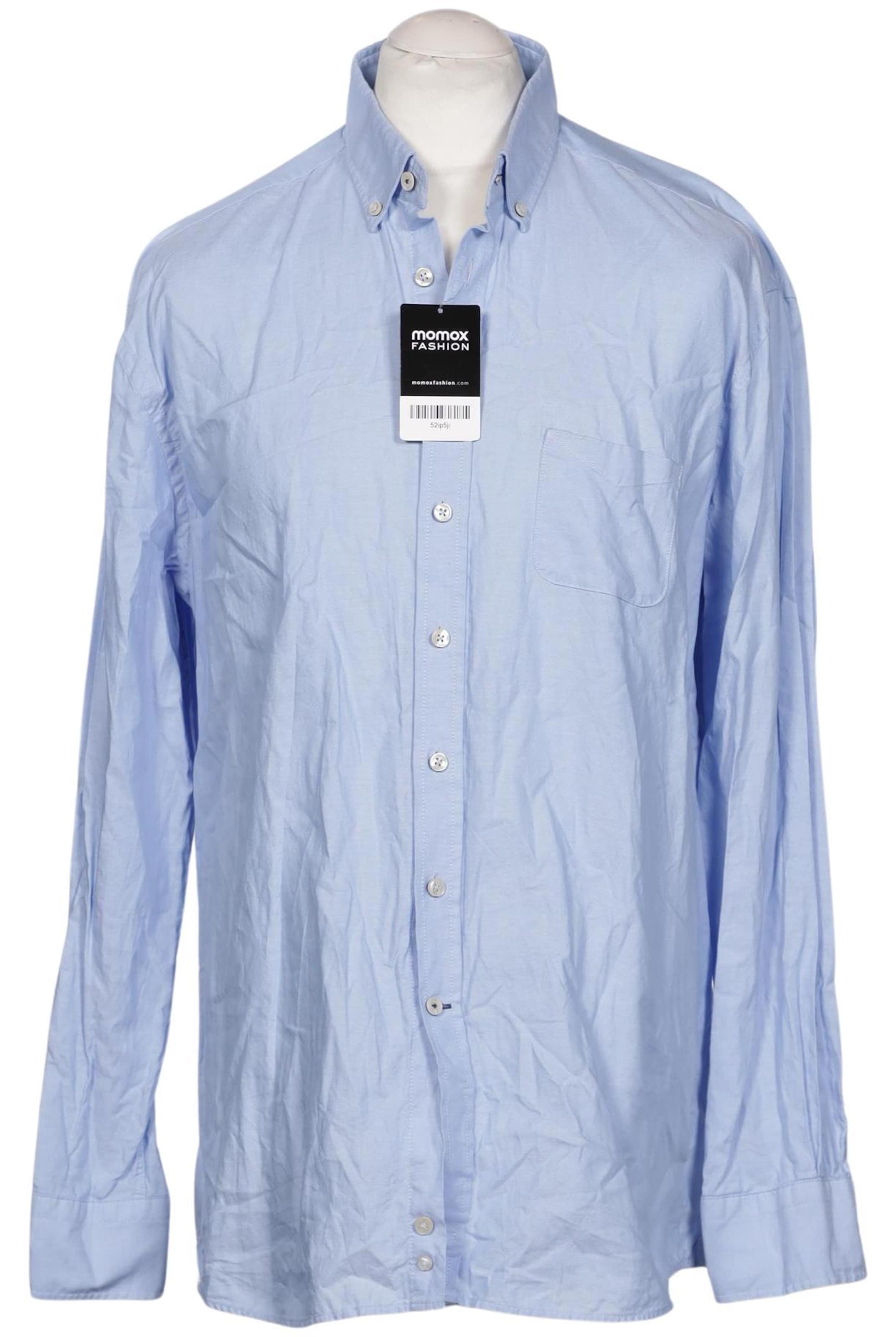 FYNCH-HATTON Button Up Shirt in XL in Blue: front