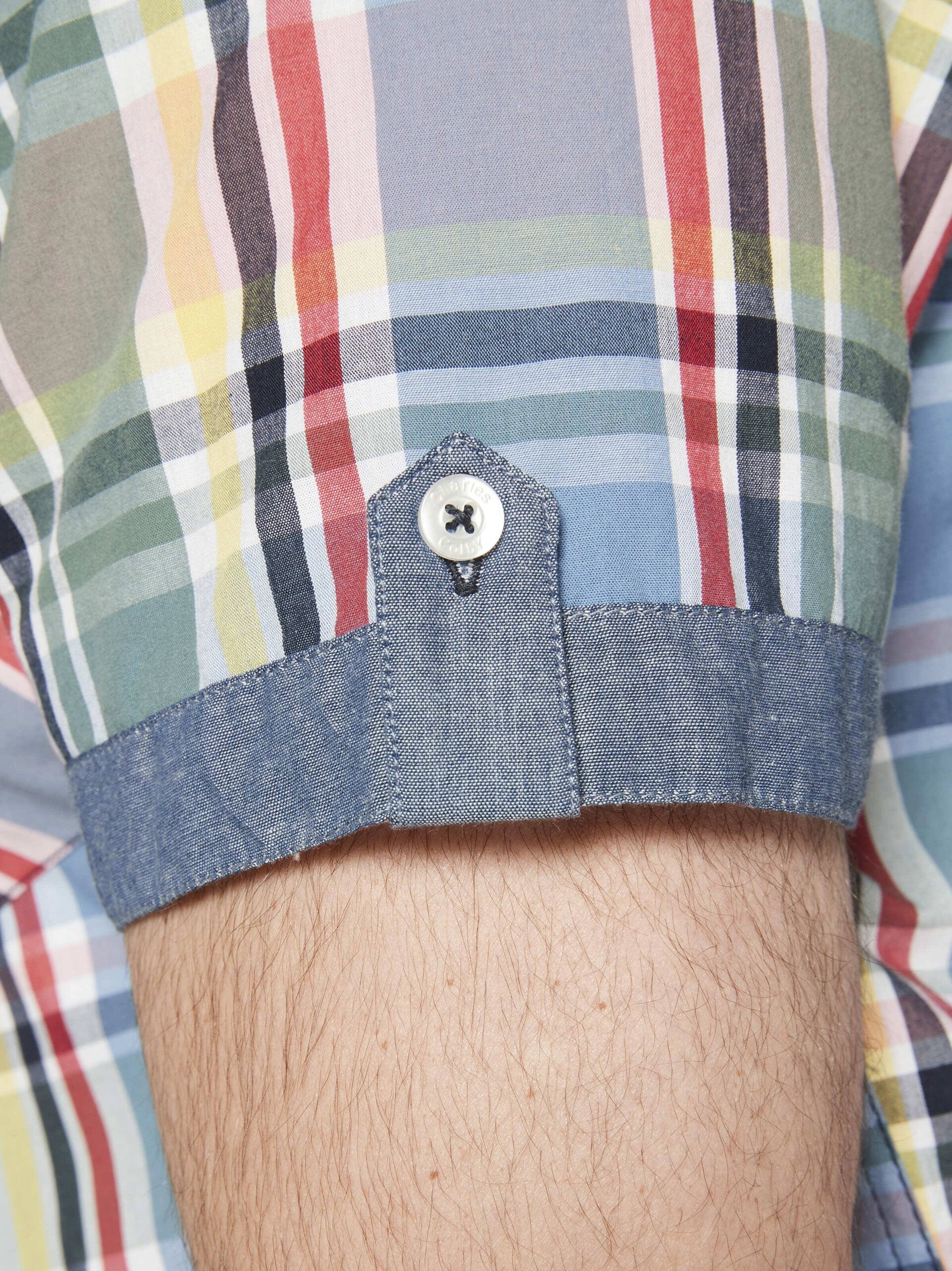 Charles Colby Comfort Fit Hemd ' Duke Tutham ' in Blau