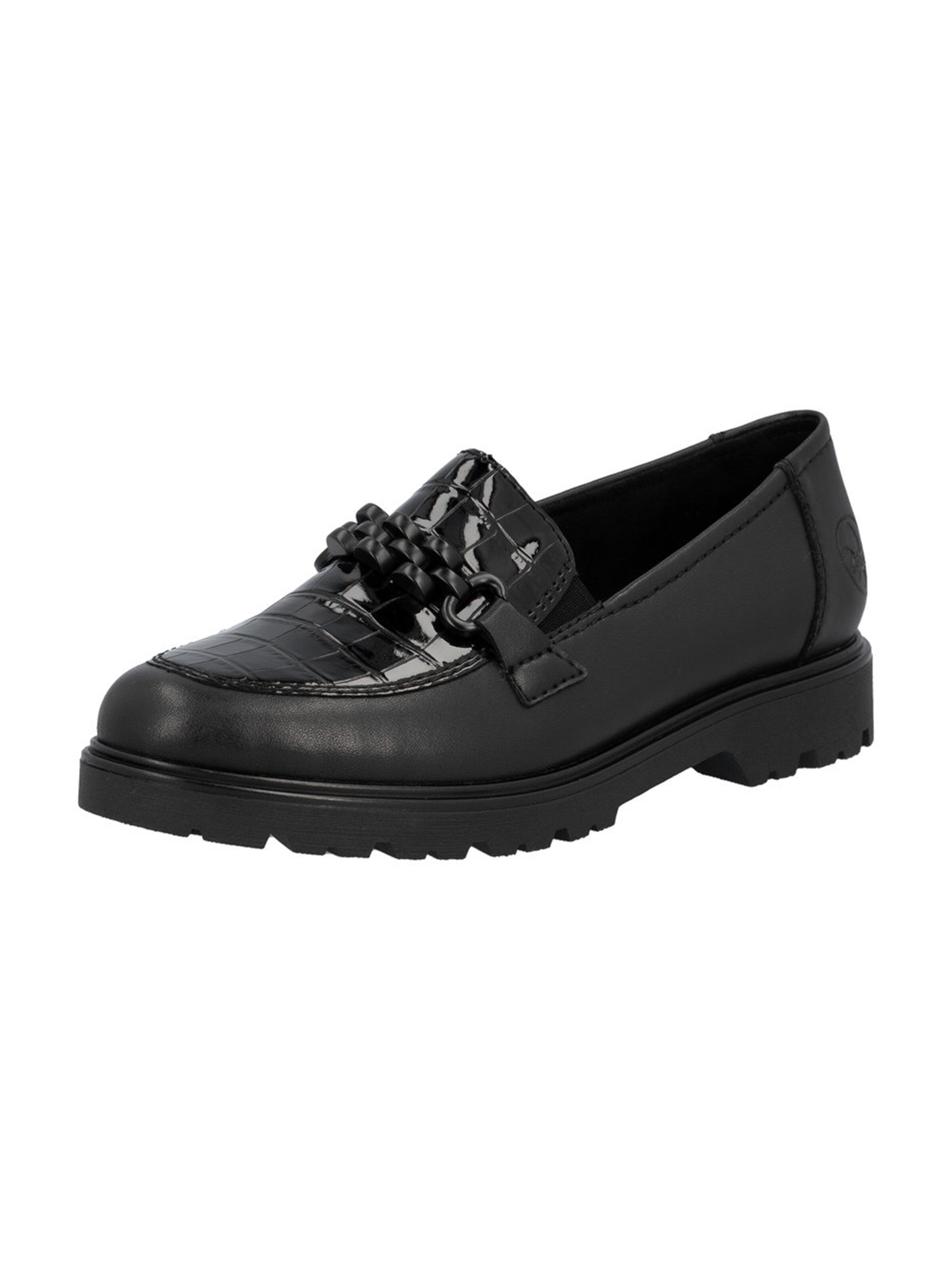 Rieker Slipper in Schwarz: Vorderseite