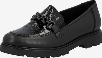 RiekerSlip On cipele - crna boja: prednji dio