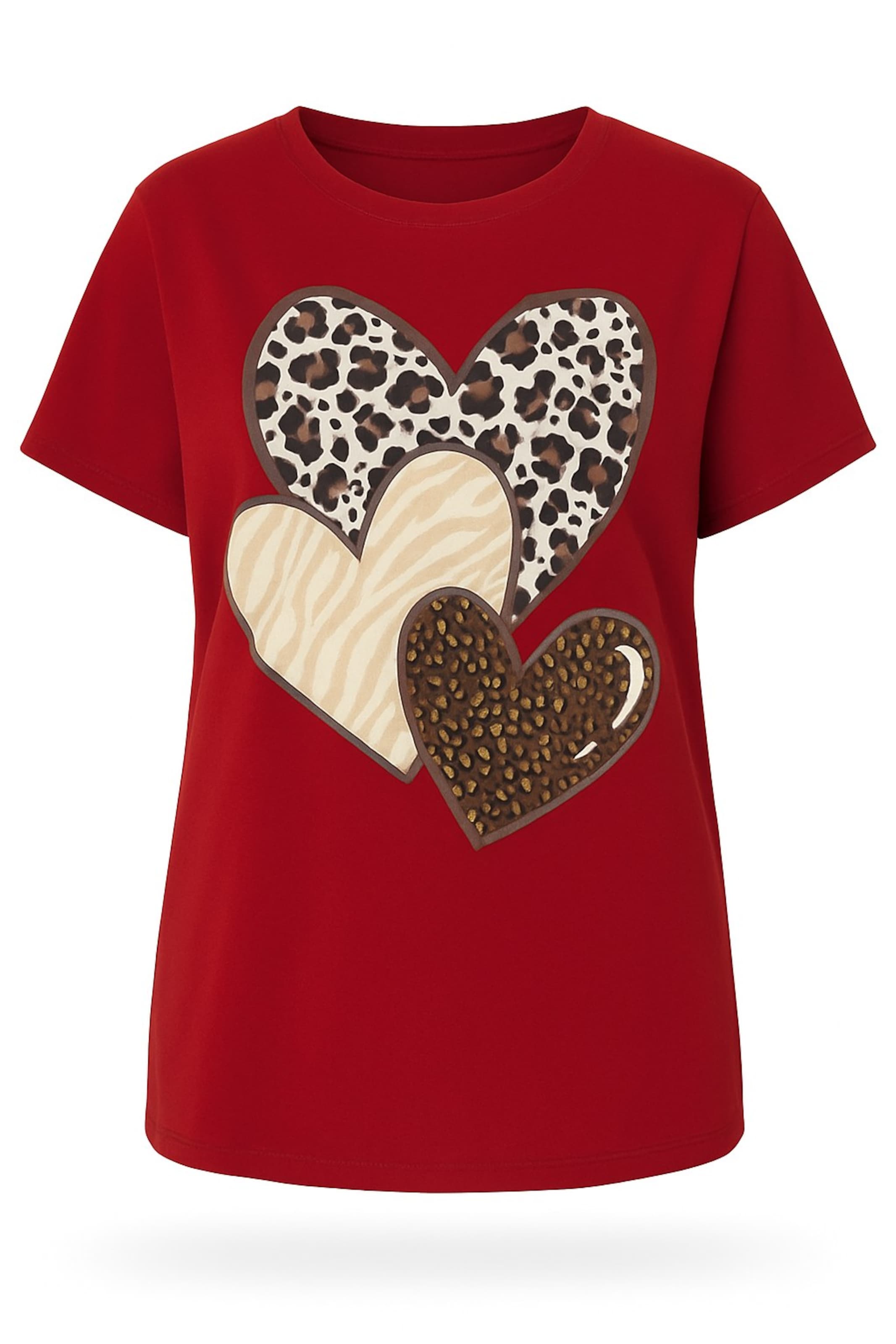 T-shirt Stil Diva en rouge : devant